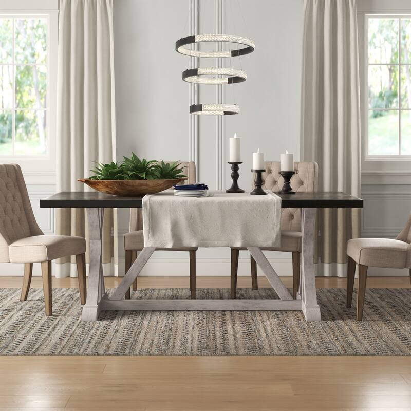 3-Light Unique Tiered LED Chandelier - 18.9'' H x 19.88'' W x 19.88'' D