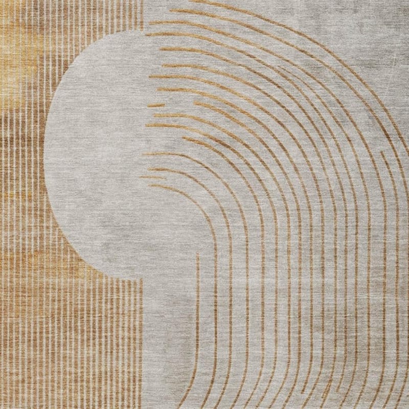 HomeRoots Geometric Transitional Rectangle Outdoor Rug