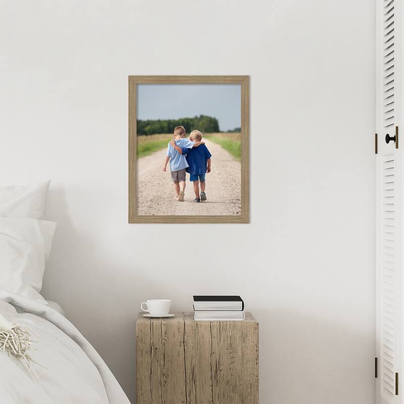 Woodgrain Stripe Blonde Framed Picture Frame, Photo Frame