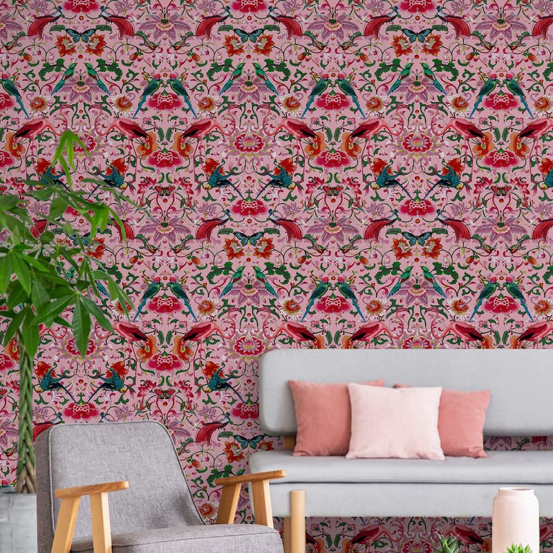 Transform Splendid Pink Peel & Stick Wallpaper