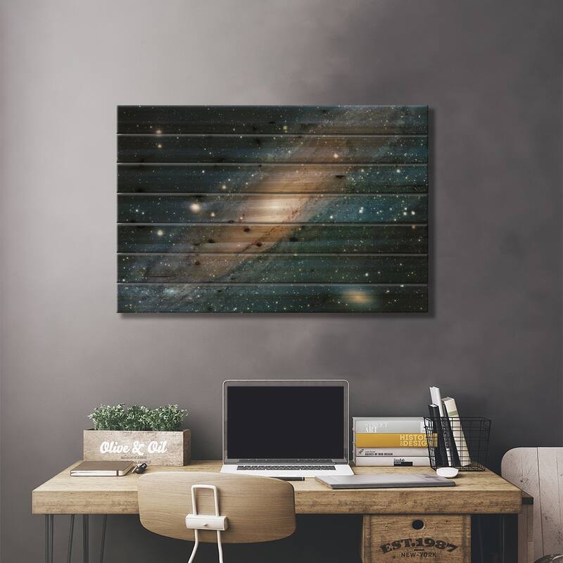 M31, Andromeda Galaxy I Print On Wood by Robert Gendler - Multi-Color