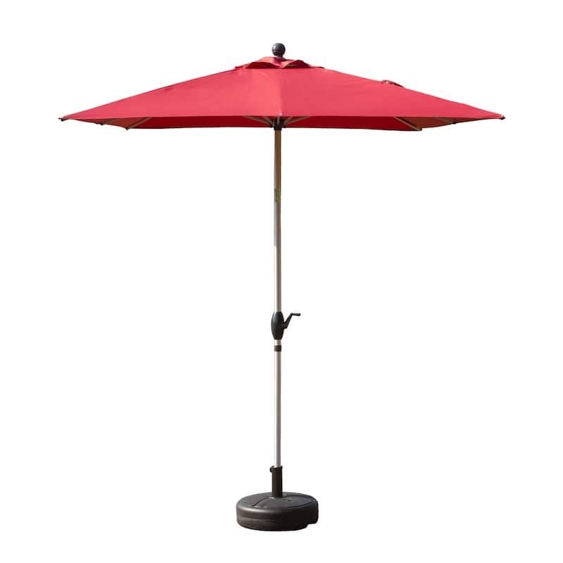 Rectangle Patio Umbrella with Crank Lift and Tilt Function(Base not included)