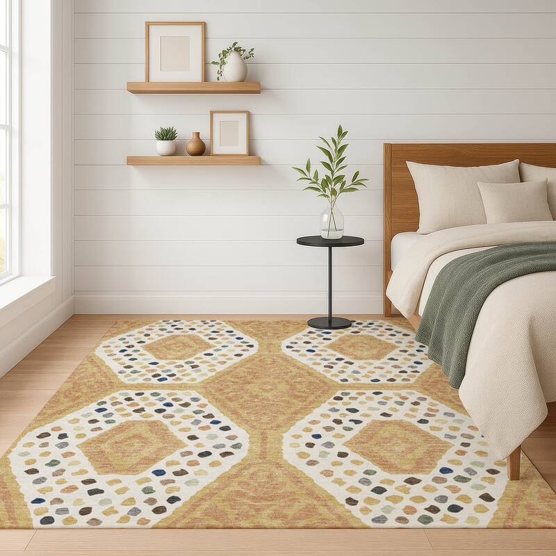 Machine Washable Indoor/ Outdoor Global Nipsey Chantille Rug