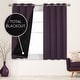 preview thumbnail 90 of 91, Deconovo 100 Percent Blackout with Liner Grommet Curtain (2 Panel) W52 x L63 - Royal Purple