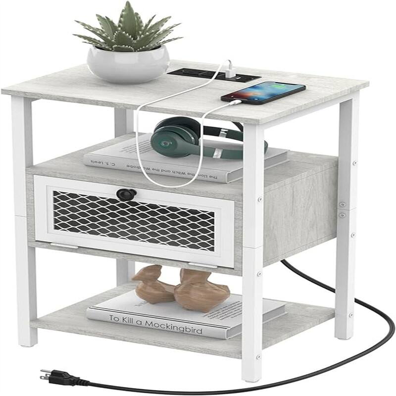 Nightstand with Charging Station