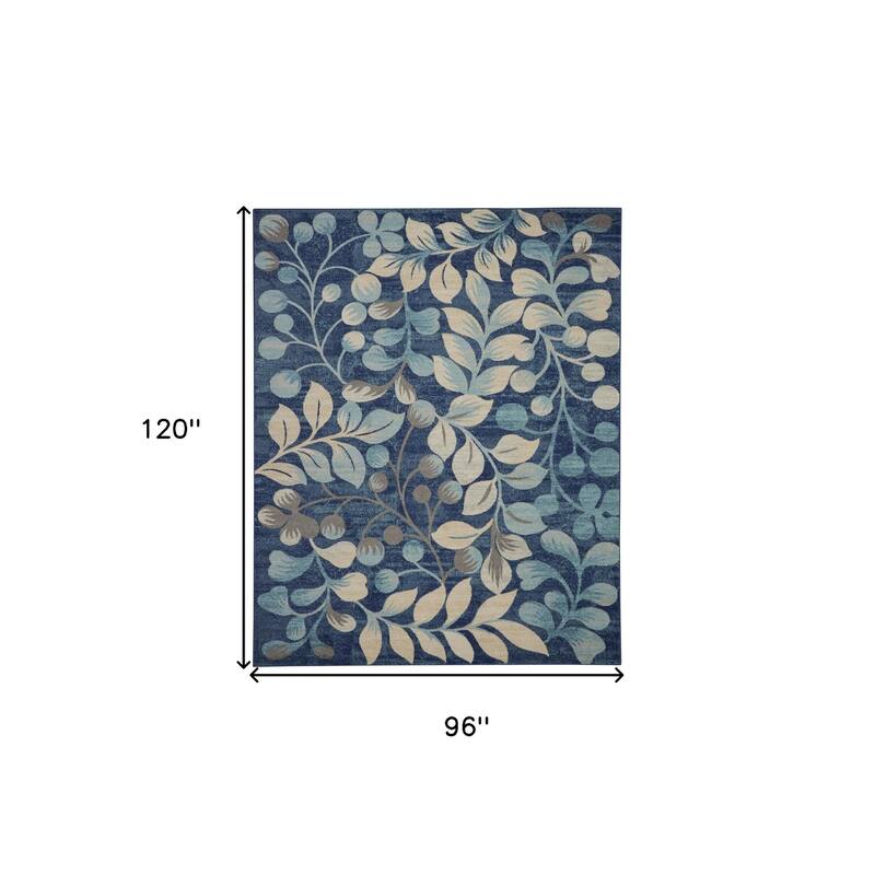 Hupog Power Loomed Stain Resistant Area Rug By HomeRoots - 120' X '96' X '0.5