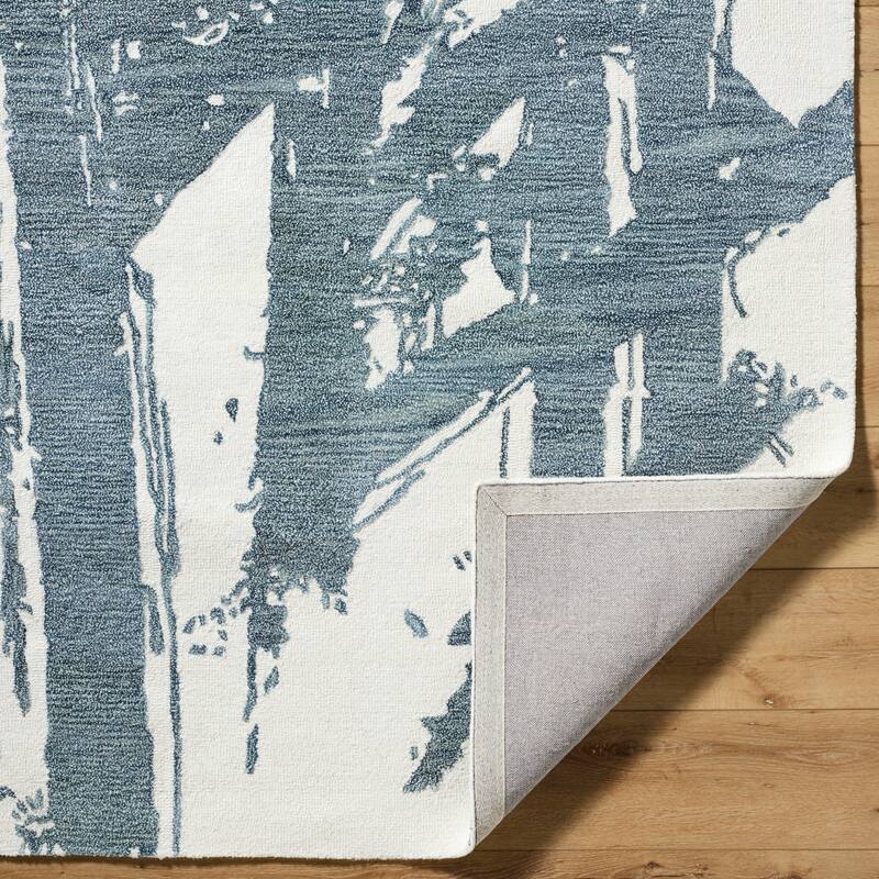 Jarrod Casual Abstract Wool Area Rug
