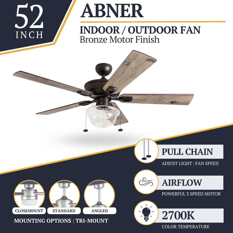 Copper Grove Strang Indoor/ Outdoor Ceiling Fan - 52-inch