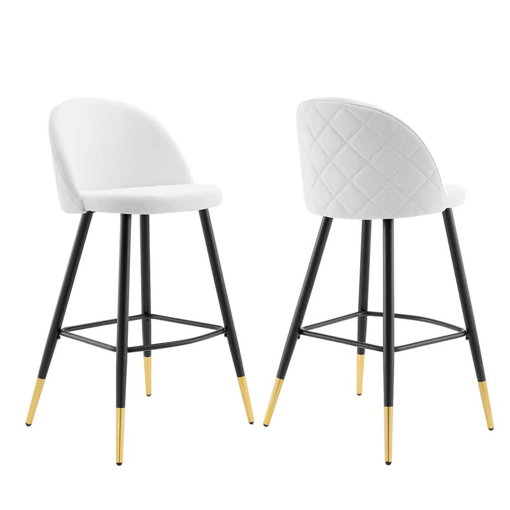 Cordial Fabric Bar Stools - Set of 2