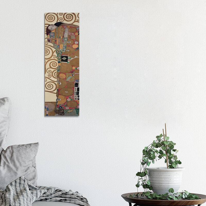 iCanvas "Fulfillment, Vertical" by Gustav Klimt Canvas Print - 36x12x1.5