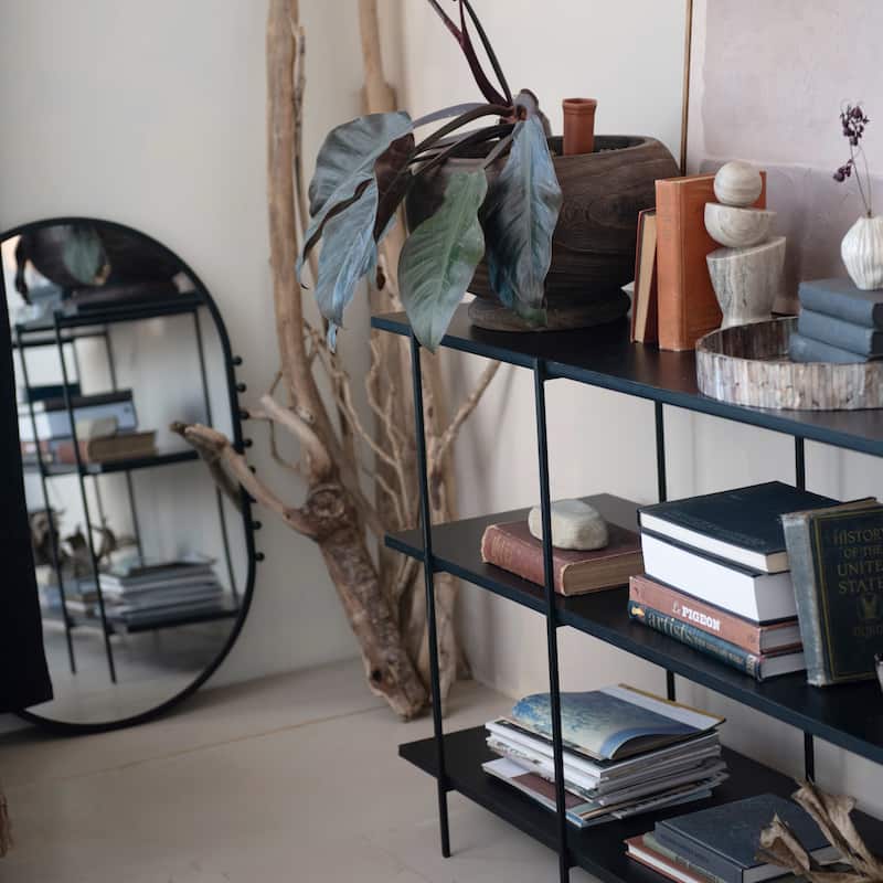 Metal Framed Wall Mirror with Balls