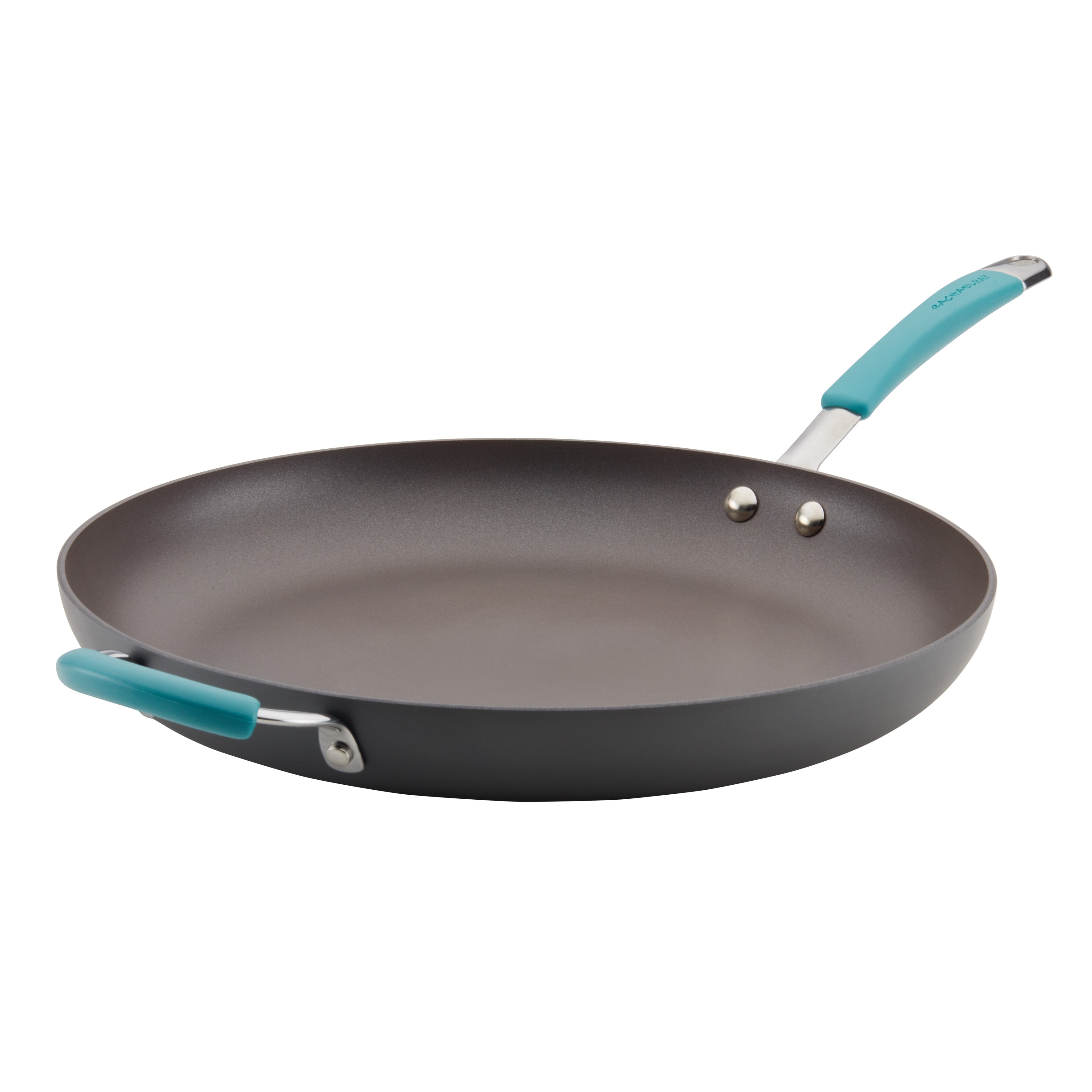Rachael Ray 4qt Enameled Cast Iron 3-in-1 Dutch Oven Skillet Saute Combo Gray