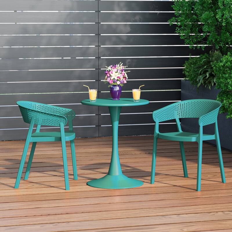 Frond and Form Outdoor Stacking Dining Armchair (Set of 2)