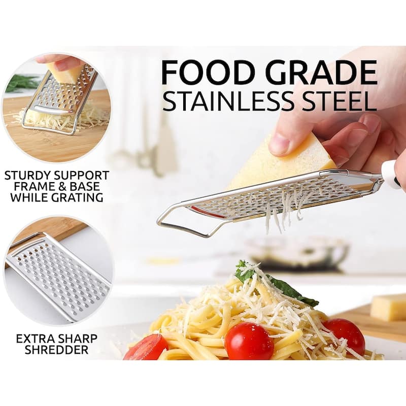 Zulay Kitchen Professional Cheese Grater Stainless Steel On Sale
