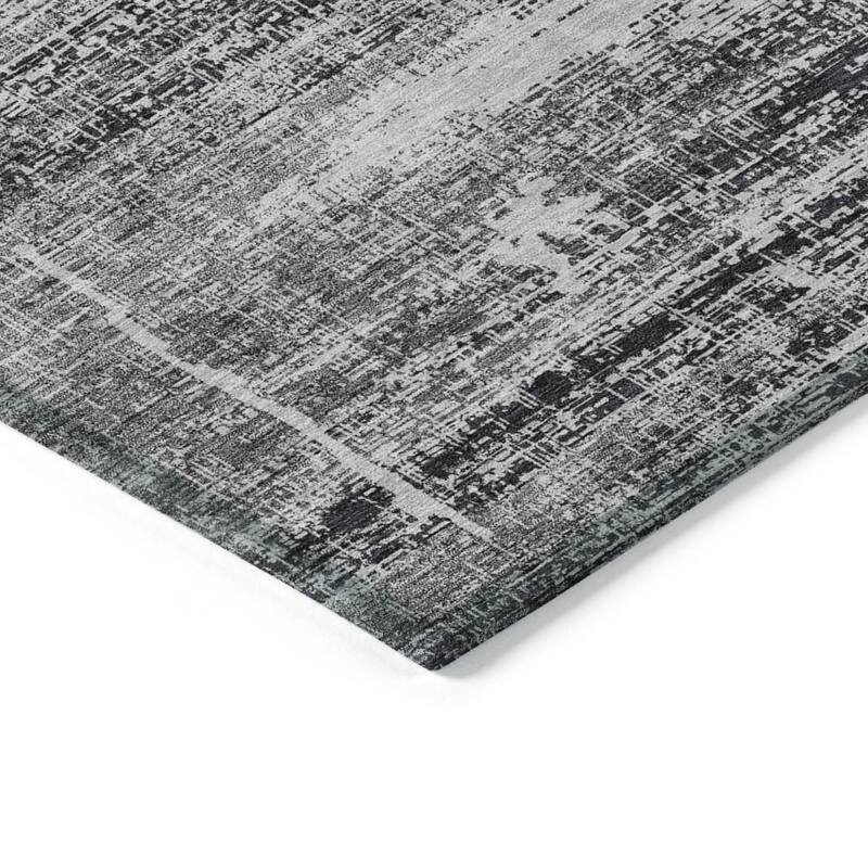 HomeRoots Abstract Transitional Rectangle Outdoor Rug