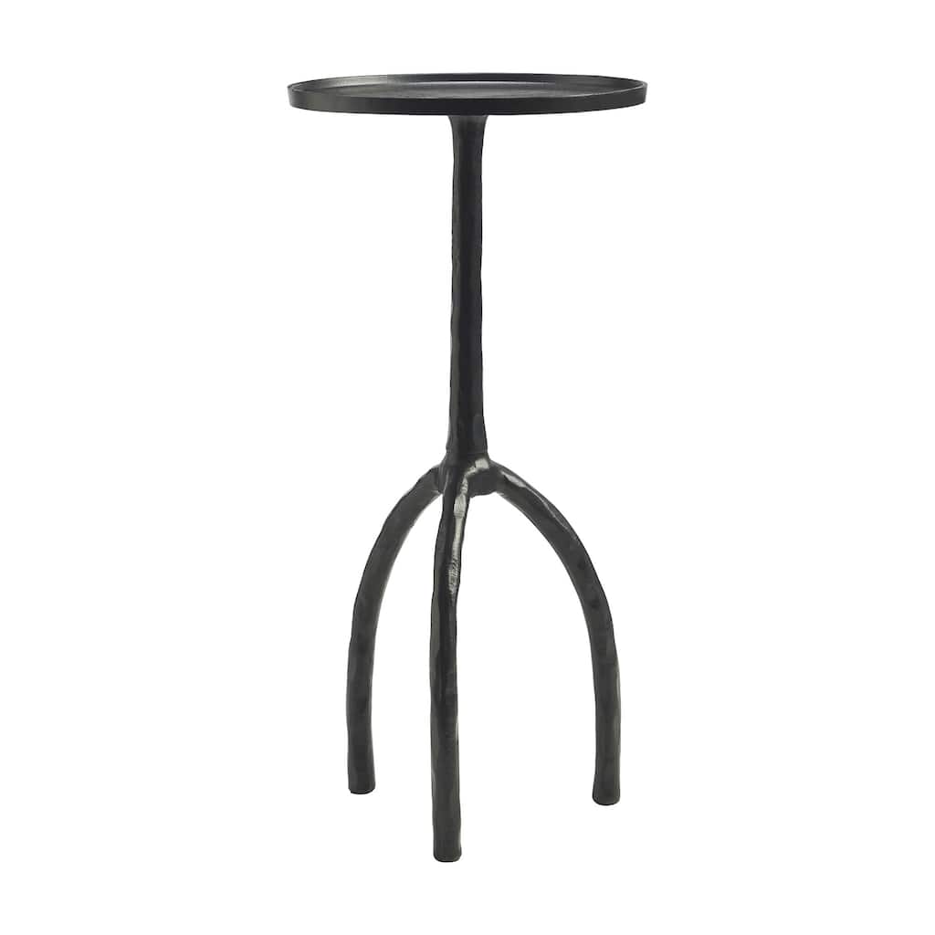 Renwil Konsta Indoor Aluminum Table, Matte Black