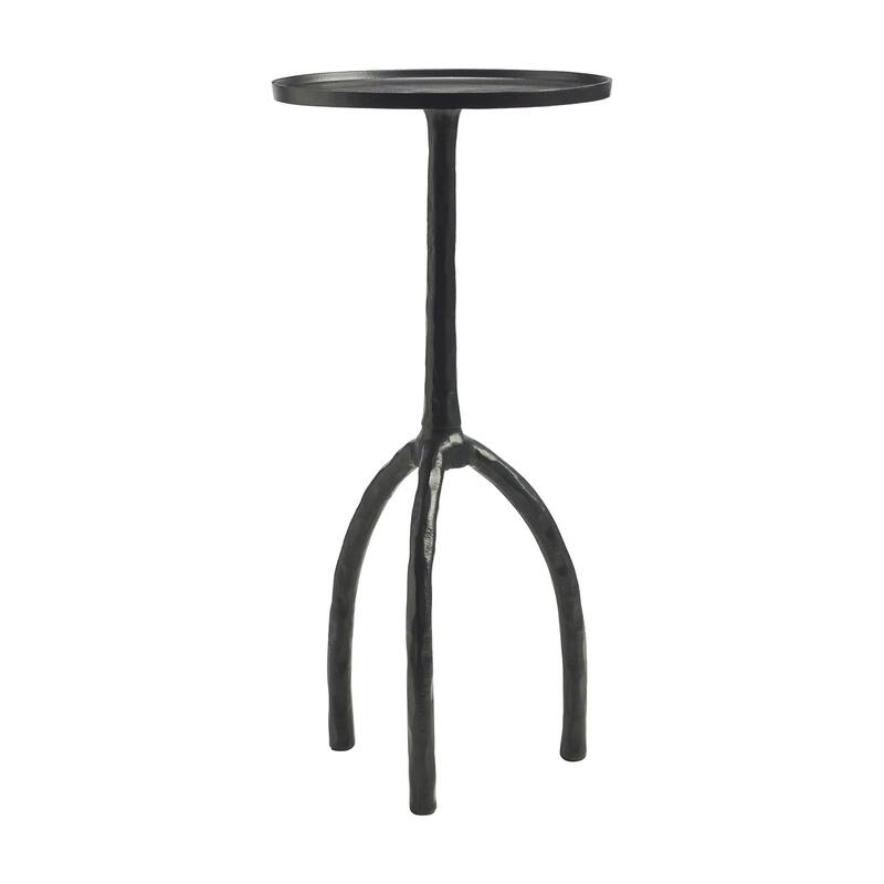 Renwil Konsta Indoor Aluminum Table, Matte Black