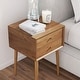preview thumbnail 29 of 82, Nathan James Harper 2-Drawer Mid-Century Side Table