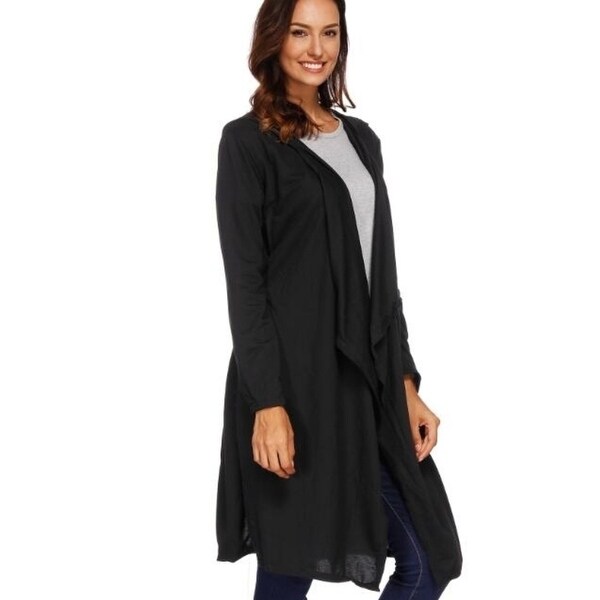 women hooded knit cardigans button cable sweater coat