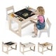 preview thumbnail 14 of 21, Costway Multifunctional Kids Table & 2 Chairs Set with Removable - See Details