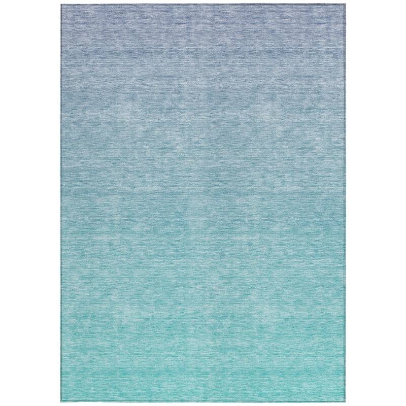 HomeRoots Ombre Transitional Rectangle Outdoor Rug