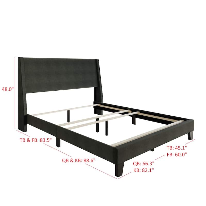 Clayfell Sidney Upholstered Panel Bed