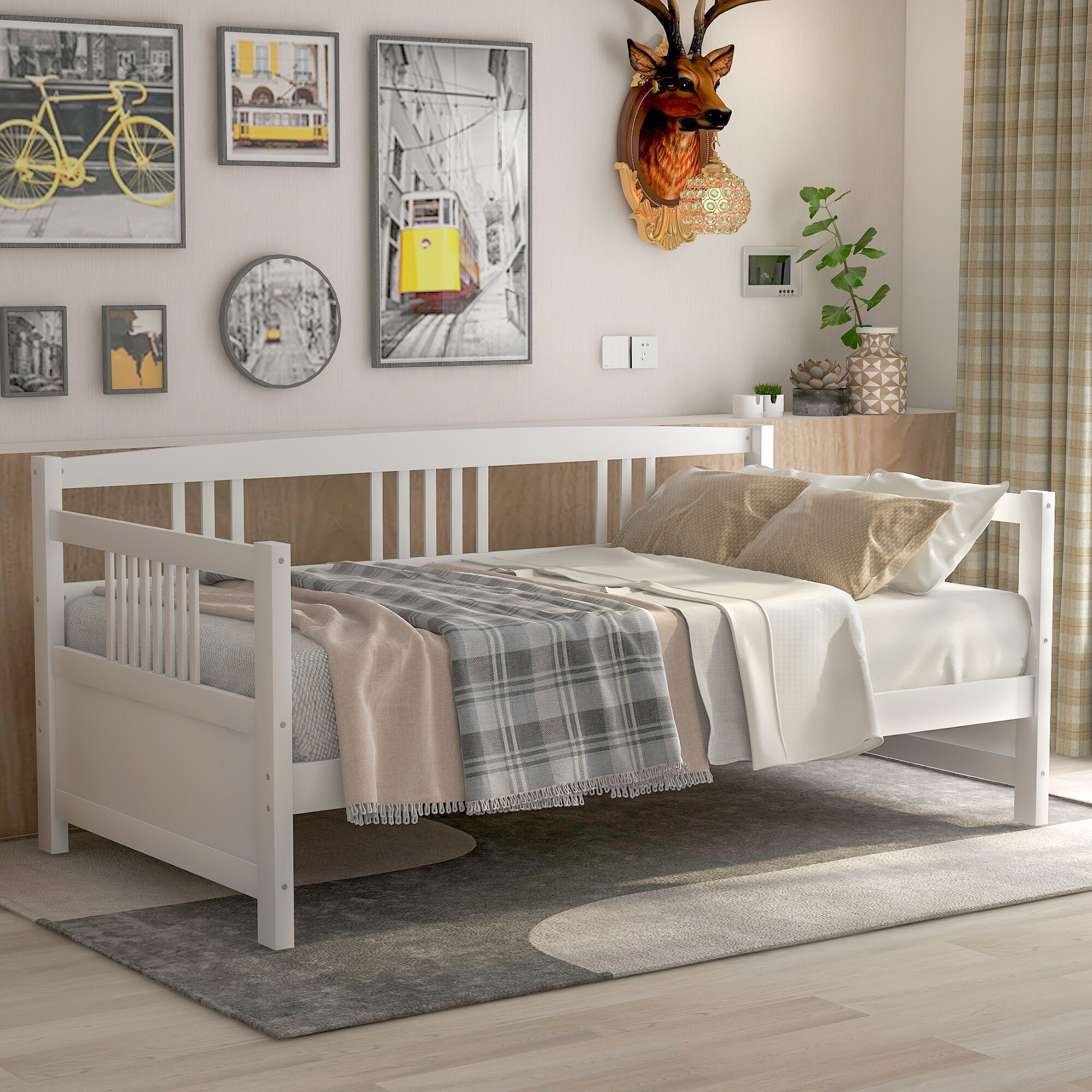 Sofa bed 2025 with wooden slats