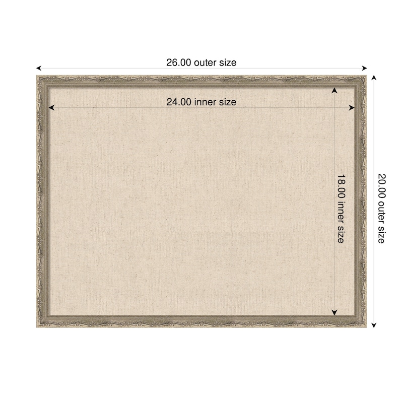 Kate and Laurel Pinboard Neutral Linen