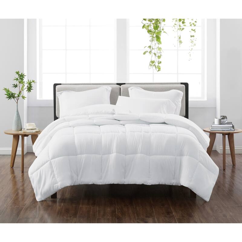Cannon Heritage Solid 3 Piece Down Alternative Comforter Set