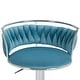 preview thumbnail 66 of 155, Velvet Upholstered Adjustable Bar Stool Swivel Counter Chair Set of 2