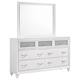 Option Dresser with Mirror - White