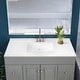 preview thumbnail 2 of 26, Design House White Camilla Cultured Marble Vanity Top Single Bowl Sink