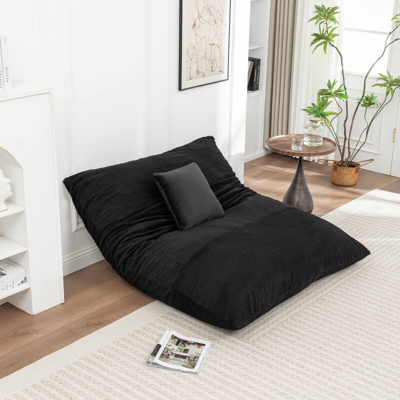 Extra Large Floor Bean Bag Chair - Lazy Lounger for Adults & Kids in Living Rooms & Balconies