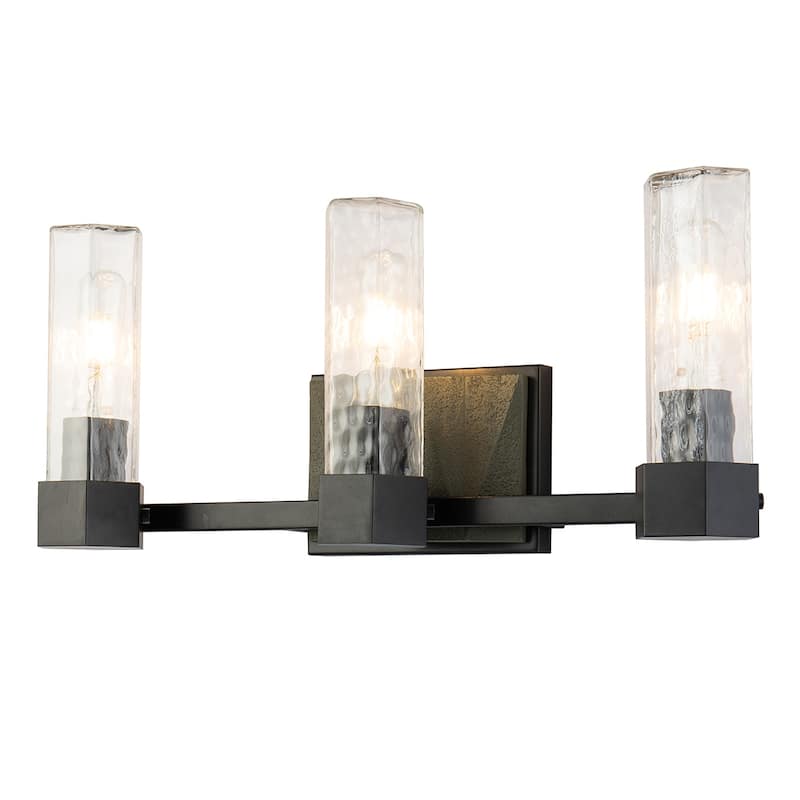 3 Light bath vanity Light in Grey and Black