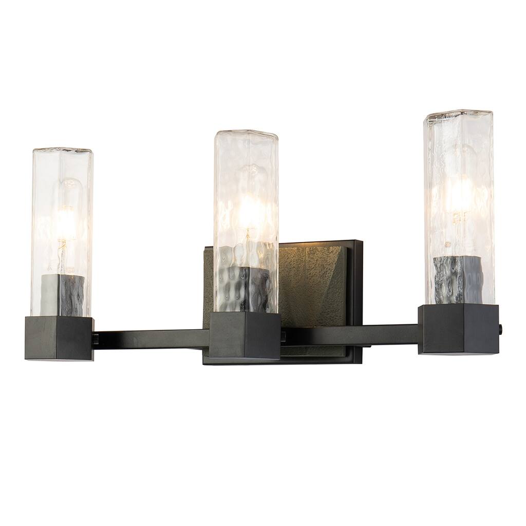 3 Light bath vanity Light in Grey and Black