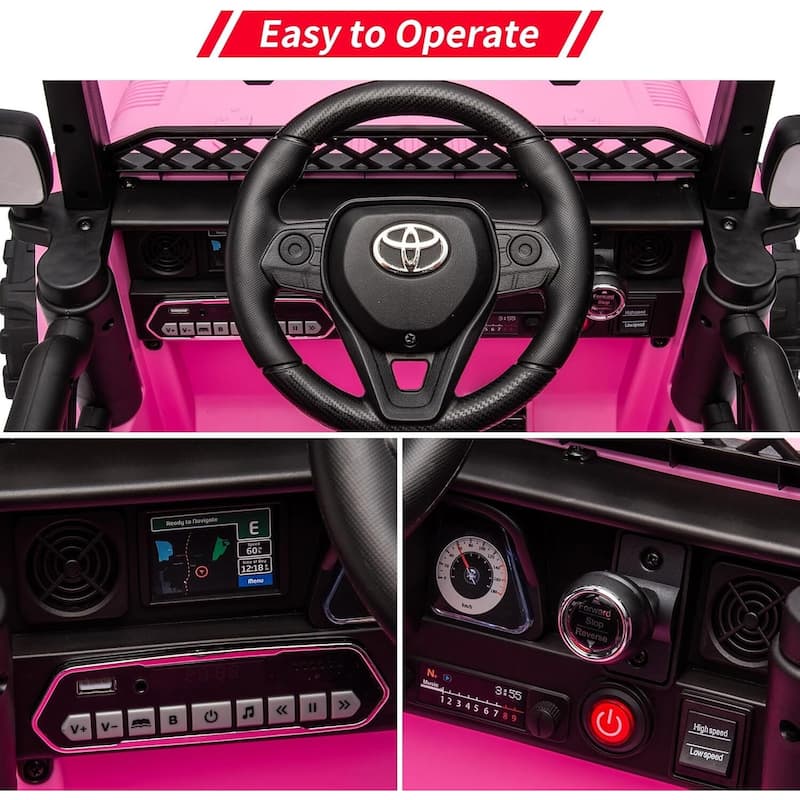 Licensed Toyota Battery Powered Electric 12V Ride on Car for Kids