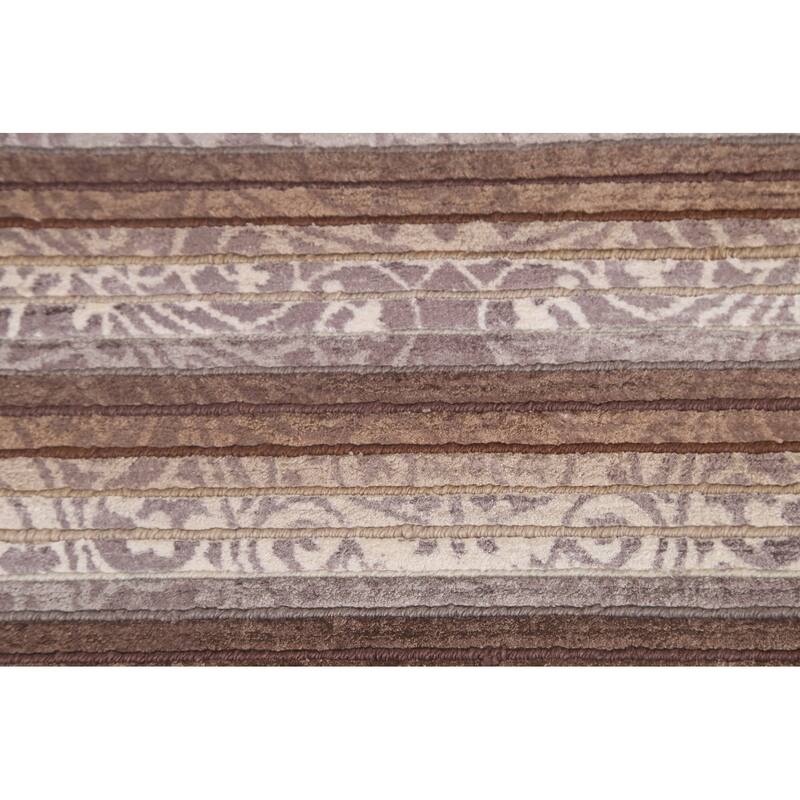 Abstract Oriental Accent Rug Handmade Wool Carpet - 2'9"x 5'0"