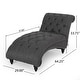 preview thumbnail 5 of 8, Roomfitters Tufted Chaise Lounge with Curved Shape and Nailhead Trim, Upholstered Accent Sofa for Living Room