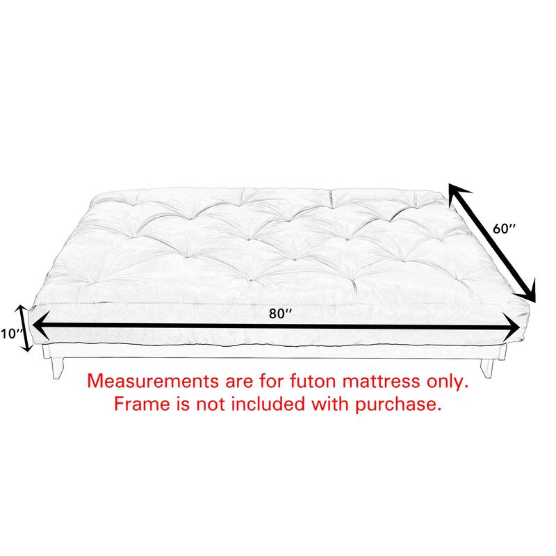 TruPedic Queen-size 10-inch Futon Mattress (Mattress Only)