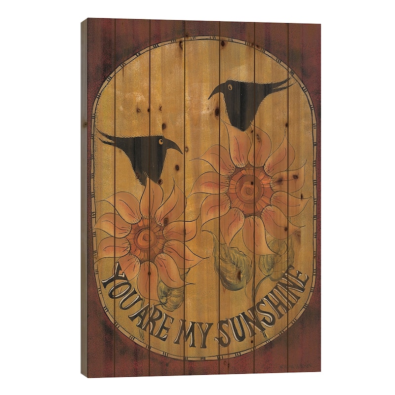 My Sunshine Print On Wood by Lisa Hilliker - Multi-Color - 26x18x1.5