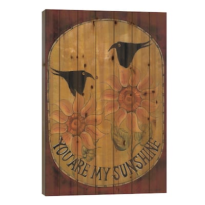 My Sunshine Print On Wood by Lisa Hilliker - Multi-Color