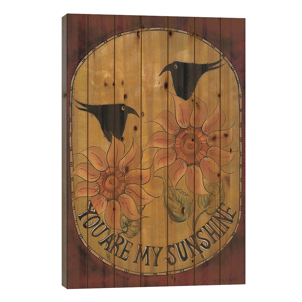 My Sunshine Print On Wood by Lisa Hilliker - Multi-Color