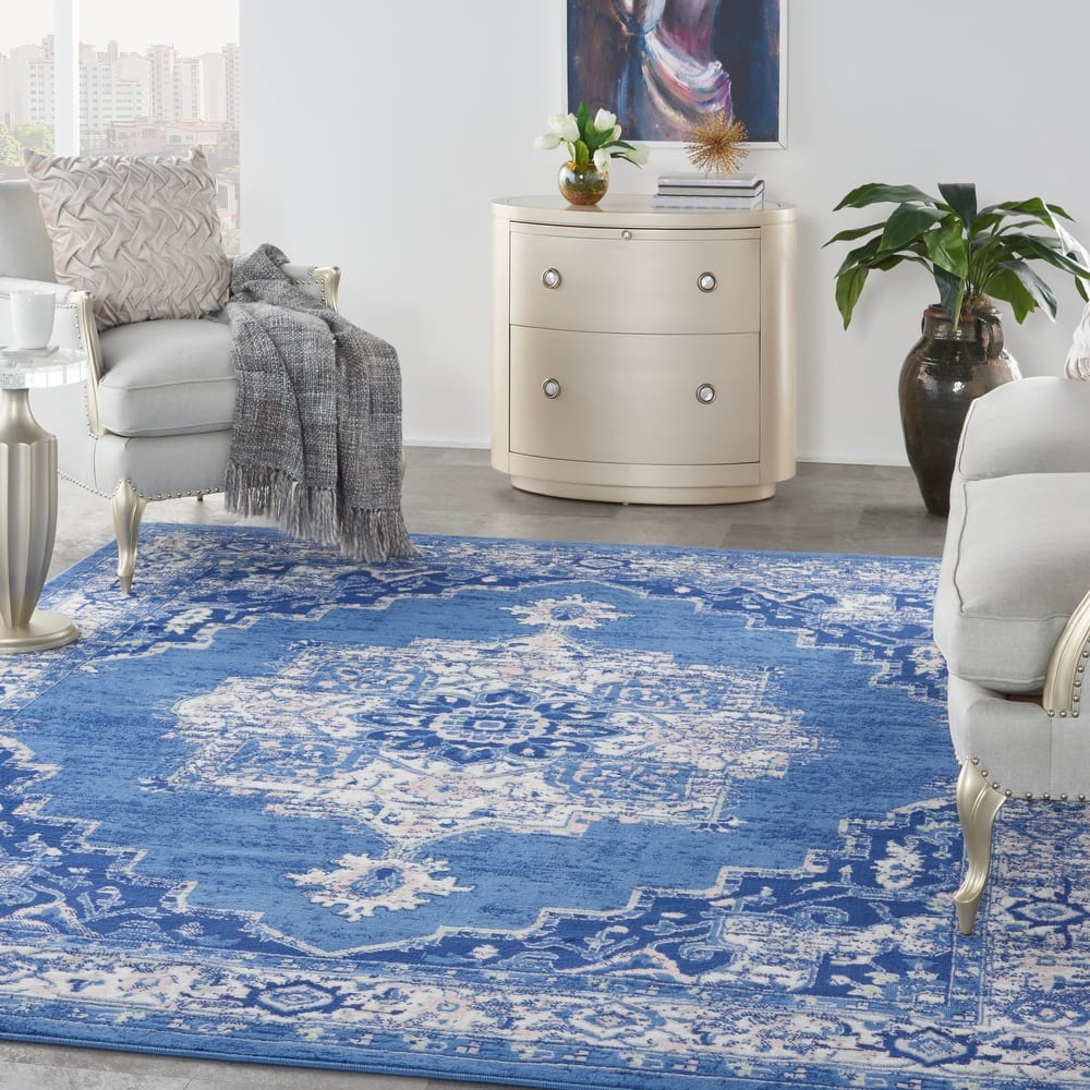 Nourison Whimsicle Modern Persian Floral Medallion Area Rug