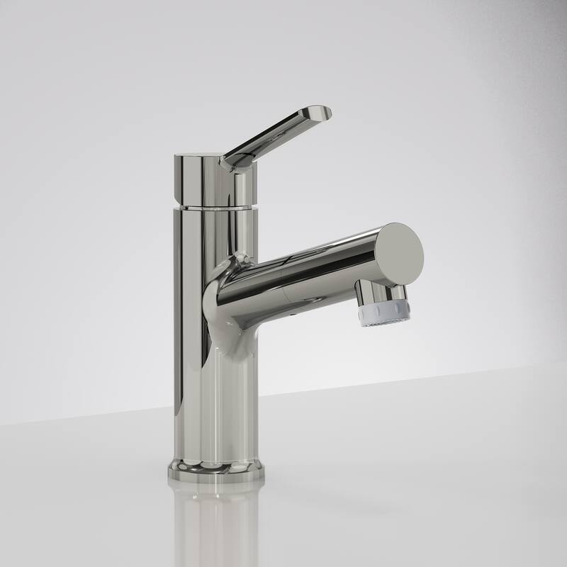 Single Handle Single Hole Bathroom Faucet with Pop‑Up Drain