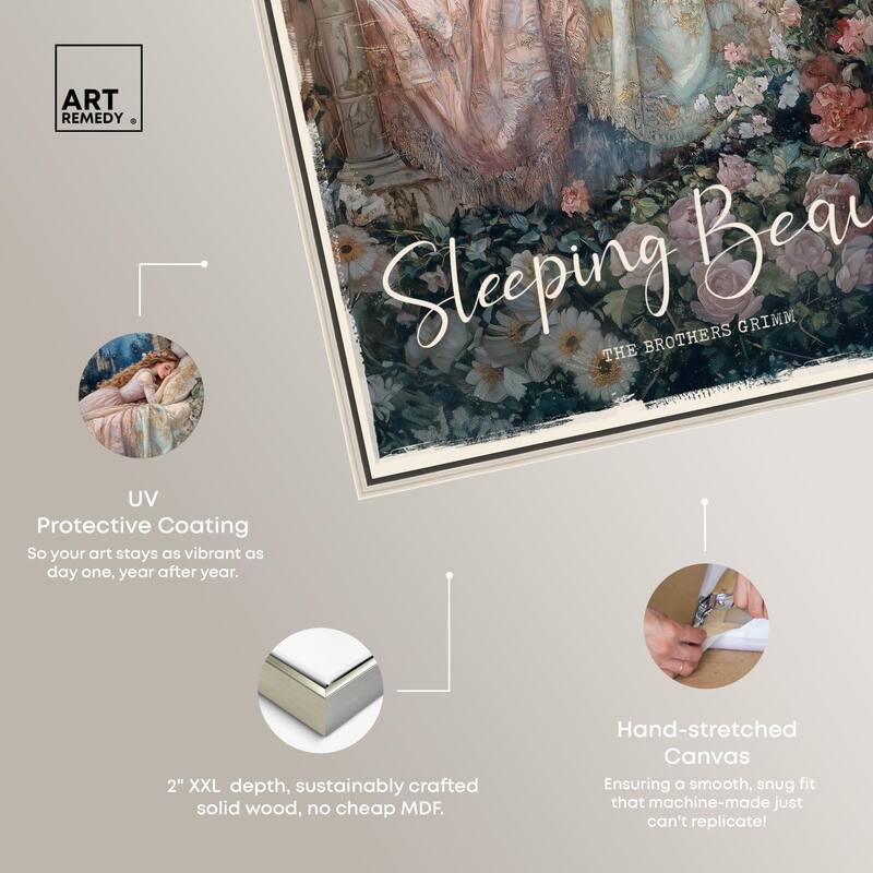 Classic Sleeping Beauty Canvas by Art Remedy