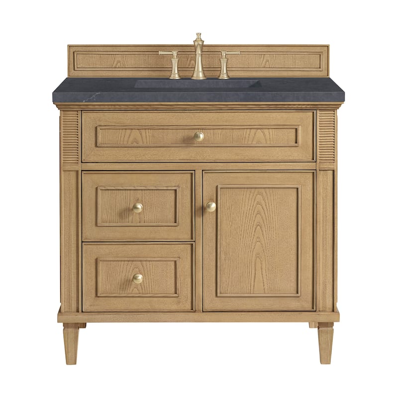 James Martin Vanities 424-V36-3CSP Lorelai 36" Single Basin Wood - Light Natural Oak - Oak Finish