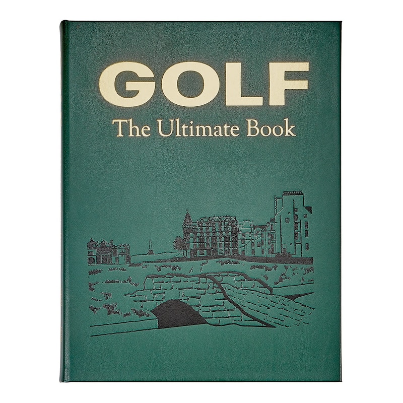 Graphic Image Ultimate Golf Book Coffee Table Book, Leather, Green
