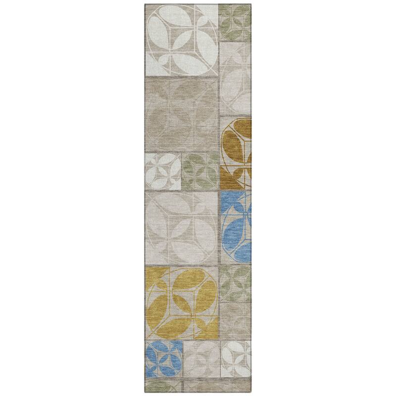 Machine Washable Indoor/ Outdoor Patch Lupton Chantille Rug