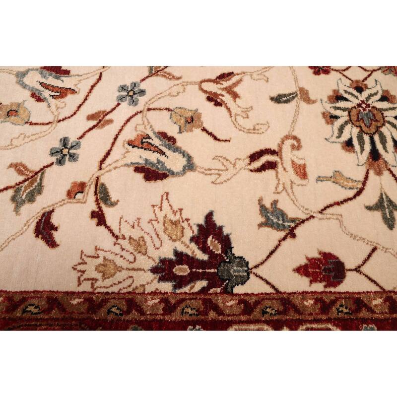 ECARPETGALLERY Hand-knotted Jamshidpour Cream Wool Rug - 5'6 x 8'5