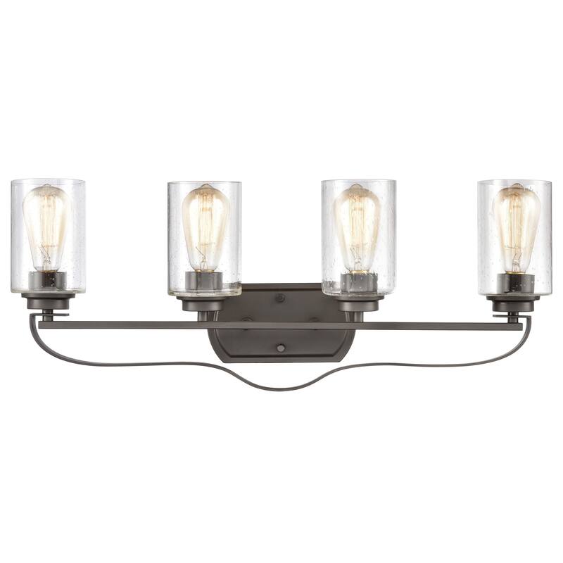 Market Square 12-inch Wide 2-Light Vanity Light in Brushed Nickel - 28 - Oil Rubbed Bronze